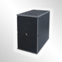 Système de sonorisation actif VANT LV502 Mini Line Array 120W, colonne sonore extérieure avec haut-parleurs de 5 pouces - contreplaqué noir