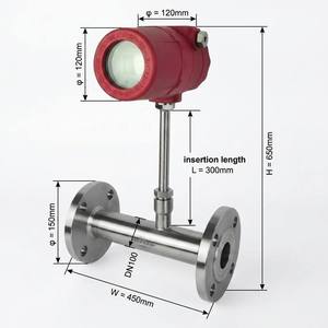Débitmètre thermique intelligent à sonde d'insertion pour montage sur bride, pour la surveillance de l'air et des gaz - Product Image 1