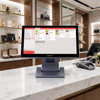 Sistema POS GSAN de 15.6 Pulgadas, Terminal Punto de Venta Todo en Uno con Pantalla Táctil para Tiendas Minoristas, Sistema de Pago de Pedidos, Caja Registradora
