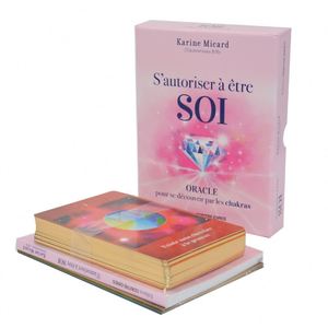 FUXI GAME Karine Micard Oracle Card Deck S'Autoriser a Etre Soi, Cartas de Tarot de Papel Personalizadas con Acabado Brillante y Guía de Chakras - Product Image 1