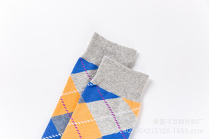 Custom Design <strong>Socks</strong> Fashion Unisex Street Hip-<strong>hop</strong> Jacquard Diamond Check <strong>Socks</strong> Cotton Men Happy Funny <strong>Socks</strong> - Product Image 4
