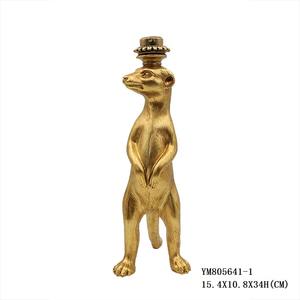 Juego de moldes para velas de té con forma de animal de resina de color dorado personalizado - Product Image 3