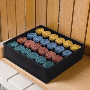 Commode pliable à 24 cellules Boîtes de rangement pour sous-vêtements <span class=keywords><strong>Tiroir</strong></span> à chaussettes Organisateur Diviseur pour placard - Product Image 5