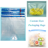 Sacs coulissants en PE de qualité supérieure, vente directe d'usine chinoise, pochettes d'emballage en plastique transparent, impression de logo personnalisée et taille flexible