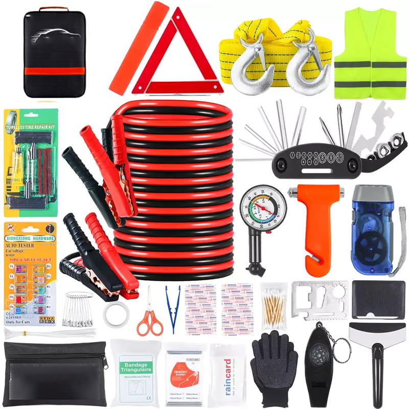 Car Roadside Emergency Safety Tools Kit