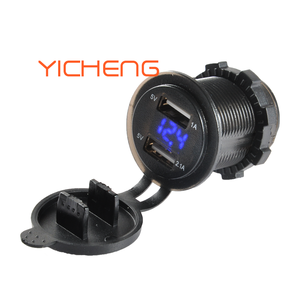 Vôn Kế Sạc Xe Hơi A16 3.1A 2.1A, 2 Cổng USB Với Màn Hình Điện Áp - Product Image 1