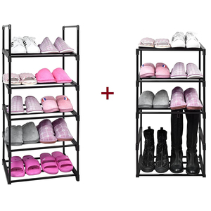 10-Tier Shoe Storage Organiser <strong>Narrow</strong> <strong>Tall</strong> Shoe Rack for Entryway Metal Sturdy Shoe <strong>Shelf</strong> Easy to Assemble - Product Image 4