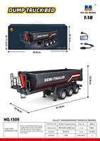 Nouveau modèle 2026 Huina 1501 Tracteur sous licence Scania 770S V8 1/18 RC, modèle de camion benne à plateau et semi-remorque télécommandé 2.4G