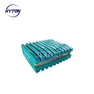 Placa de mandíbula movible de Mn18 + Cr26 Suit C140 C145 Piezas de desgaste de trituradora de mandíbula - Product Image 1