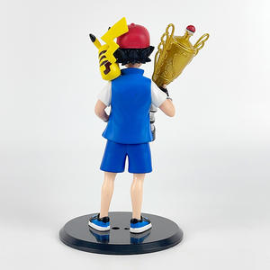<span class=keywords><strong>Figurines</strong></span> de collection Pokémon Ash Ketchum Pikachu, articles de collection d'anime, gagnez le championnat, jouet cadeau, modèle, décoration ornementale - Product Image 4