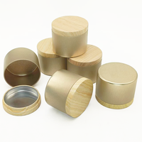 Leere runde nahtlose 4 Unzen 6 Unzen 8 Unzen Roségold Champagner Gold Kerze Blechdose Behälter Metall Kerze Zinn Box Kerzen glas mit Deckel