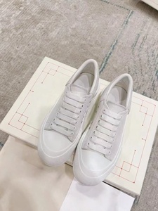 White fashionable thick-soled <b>canvas</b> shoes, trendy and luxurious casual shoes, breathable and slip-resistant walking shoes - Product Image 2