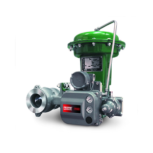 วาล์วควบคุมแบบมีหน้าแปลน Vee-Ball V150 พร้อม DVC6200 และโซลินอยด์วาล์ว 3 ทางแบบจีน - Product Image 1