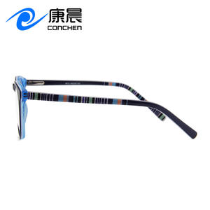 กรอบแว่นตาอะซิเตททรงรี Conchen รุ่นเต็มกรอบ ป้องกันรังสียูวี เลนส์ใสสำหรับทุกเพศ รุ่น 8012 เหวินโจว - Product Image 1