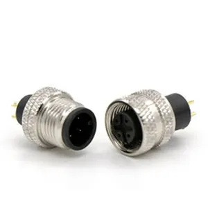 China atacado circular conector m12 plugue conector à prova d' água cabo