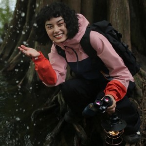 Women's XL Size Color-Blocked Soft Shell Winter Hiking <strong>Suit</strong> Breathable Windproof Zipper Closure Waterproof Print Plus Size - Product Image 3