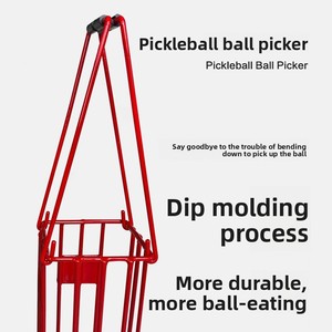 Nouveau ramasse-balles de pickleball portable robuste pour l'entraînement, avec ressort télescopique, grande capacité 60x20cm, Sport - Product Image 2