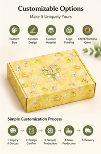 Caja de Regalo Plegable de Cartón Corrugado, Impresión Personalizada Vívida, Material Reciclable, Múltiples Tamaños, Empaque de Marca, Caja de Regalo Impresa Personalizada - Product Image 2