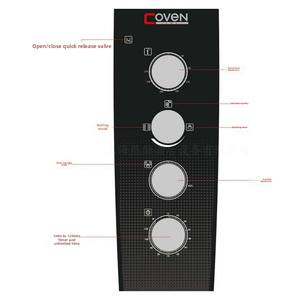 Four à vapeur et à gril universel pour hôtel et restaurant <span class=keywords><strong>COVEN</strong></span> S6ESCMD, équipement de cuisine commercial, commande par bouton, porte en verre - Product Image 4