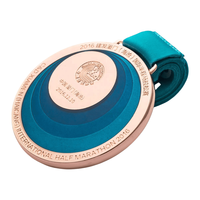 Médaille de football de gymnastique vierge 3D personnalisée couleur or Sports ronds Médaille de gymnastique personnalisée Prix et trophées