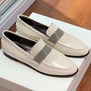 Chaussures de luxe en vraie fourrure pour hommes et femmes BC Printemps Automne Nouveauté Daim Rétro Respirantes Faites à la main Chaîne perlée Semelle intermédiaire EVA Tendance - Product Image 3