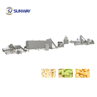 Máquina Automática de Gran Capacidad para Procesar Snacks de Granos, Equipo para Hacer Bocadillos Inflados y Crujientes, Línea de Producción de Alimentos Inflados con Forma Completa