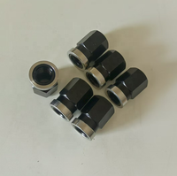 Nouvelles écrous de couvercle arrière en alliage d'aluminium noir modifiées pour Sprint Car Late Model, IMCA DMI Wheel Racing Dirt Midget, filetage 3/8-16