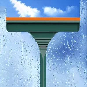 Kit de nettoyage de vitres rotatif grattoir en silicone à fibres ultrafines nettoyeur de vitres double face grattoir pour vitres de salle de bain - Product Image 2