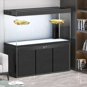 Mesa de acuarios de cristal grande transparente, tanque de peces a la venta, acuario de Pez Dragón de estilo cuadrado, tanque de peces - Product Image 2