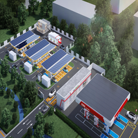 Station de recharge solaire DC pour véhicules électriques Soongo CCS GBT avec stockage d'énergie, carport solaire avec panneau solaire et chargeur de VE 60 kW 120 kW 180 kW