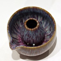 En stock – Ensemble Matcha Japonais 7 pièces fait main avec glaçure cristalline violette – Kit de cérémonie du thé Matcha pour la préparation traditionnelle et occasionnelle du thé