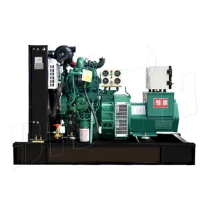 Nhà sản xuất 220V nước mát điện tạo ra mở loại khung kích thước lớn 12KW 15kVA 3 giai đoạn Máy phát điện diesel với ATS