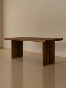 Vintage wabi-sabi viento antiguo original losa de madera maciza hogar comedor escritorio de la computadora - Product Image 3