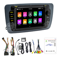 Autoradio BQCC 7 pouces Quad Octa Core Android 15 avec Carplay sans fil, Android Auto, WIFI, 4G, GPS, BT, DSP pour Seat Ibiza