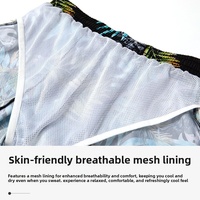 Short de bain décontracté pour homme avec logo personnalisé, écologique, séchage rapide, imprimé, cordon de serrage, polyester respirant et léger