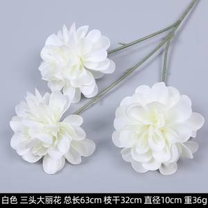 L-10 <span class=keywords><strong>de</strong></span> flores falsas <span class=keywords><strong>de</strong></span> seda, diente <span class=keywords><strong>de</strong></span> león <span class=keywords><strong>de</strong></span> imitación, Margarita, lirios, Hortensia, flores decorativas para pared <span class=keywords><strong>de</strong></span> boda, flor blanca, venta al por mayor - Product Image 2