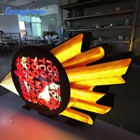 Enseigne lumineuse LED DC extérieure personnalisée pour logos d'entreprise, étanche IP65, signalétique murale illuminée pour bâtiments et bureaux