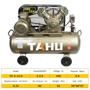Máy nén công nghiệp Tahu loại máy nén khí di động 80L 2200W 3HP 380V 0.25/8-80l - Product Image 6