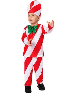Nuevo Disfraz de Navidad 2026 <span class=keywords><strong>para</strong></span> Niños, Traje Rojo de Bastón de Caramelo <span class=keywords><strong>para</strong></span> Niño y Niña, Ropa de Baile <span class=keywords><strong>para</strong></span> Fiestas Navideñas, Traje de Escenario <span class=keywords><strong>para</strong></span> Navidad - Product Image 3
