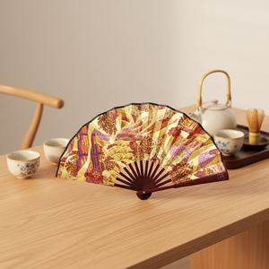 Nouvel Arrivage – Éventail Portable en Bambou Promotionnel, Grande Taille Personnalisable, Pliable, Idéal pour Cadeaux d'Affaires et Décoration de Fêtes - Product Image 4