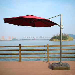 <span class=keywords><strong>Parasol</strong></span> de luxe solaire de grande taille pour l'extérieur <span class=keywords><strong>Parasol</strong></span> de patio <span class=keywords><strong>3x4m</strong></span> Hôtel Plage Cadre en aluminium <span class=keywords><strong>Parasol</strong></span> cantilever avec lumières LED - Product Image 4