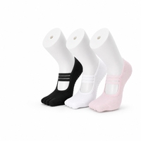 Chaussettes de yoga croisées à cinq doigts de haute qualité, respirantes, pour l'entraînement féminin, le Pilates et le yoga
