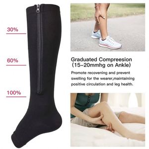 Xxl Plus Size Compressie Sokken Rits Spataderen Verpleegster Effen Kleur Fitness Running Nieuwe Gratis Verzending Groothandel - Product Image 6