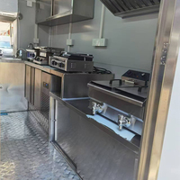 Remorque alimentaire pour restaurant en tôle galvanisée certifiée DOT FMVSS, facile à utiliser, pour la restauration rapide