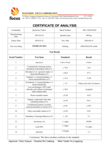 สีควินอยลีนเหลือง ปี 2026 สารสีสังเคราะห์อินทรีย์ - มีจำหน่ายจำนวนน้อย หลายเฉดสี และสีสังเคราะห์จากธรรมชาติ - Product Image 6