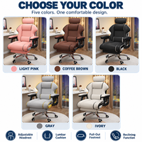 Chaise de bureau confortable pour jeux vidéo, université, dortoir, chambre, salon, diffusion en direct, dossier réglable A15