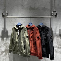 Veste coupe-vent à capuche CP Cross-Border Hiver 2025 Nouveau Style avec couche intérieure en maille pour extérieur, lentilles CP pour lunettes, col montant, Hommes Femmes