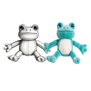 Peluche personalizado lindo pie Rana juguetes de peluche personalizado <span class=keywords><strong>Coqui</strong></span> Rana Animal muñeco de peluche OEM ODM fabricante - Product Image 1