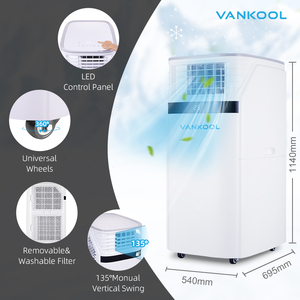 Aire Acondicionado Portátil 4 en 1 de 18000-24000 BTU con Función de Refrigeración y Calefacción, Suministro de Fábrica para Minoristas - Product Image 6