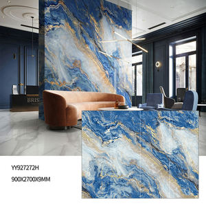 <span class=keywords><strong>Materiali</strong></span> da costruzione grande formato 1600 x3200 marmo pietra aspetto alta lucido blu lucido lastra gres porcellanato piastrelle per pareti e pavimenti - Product Image 4